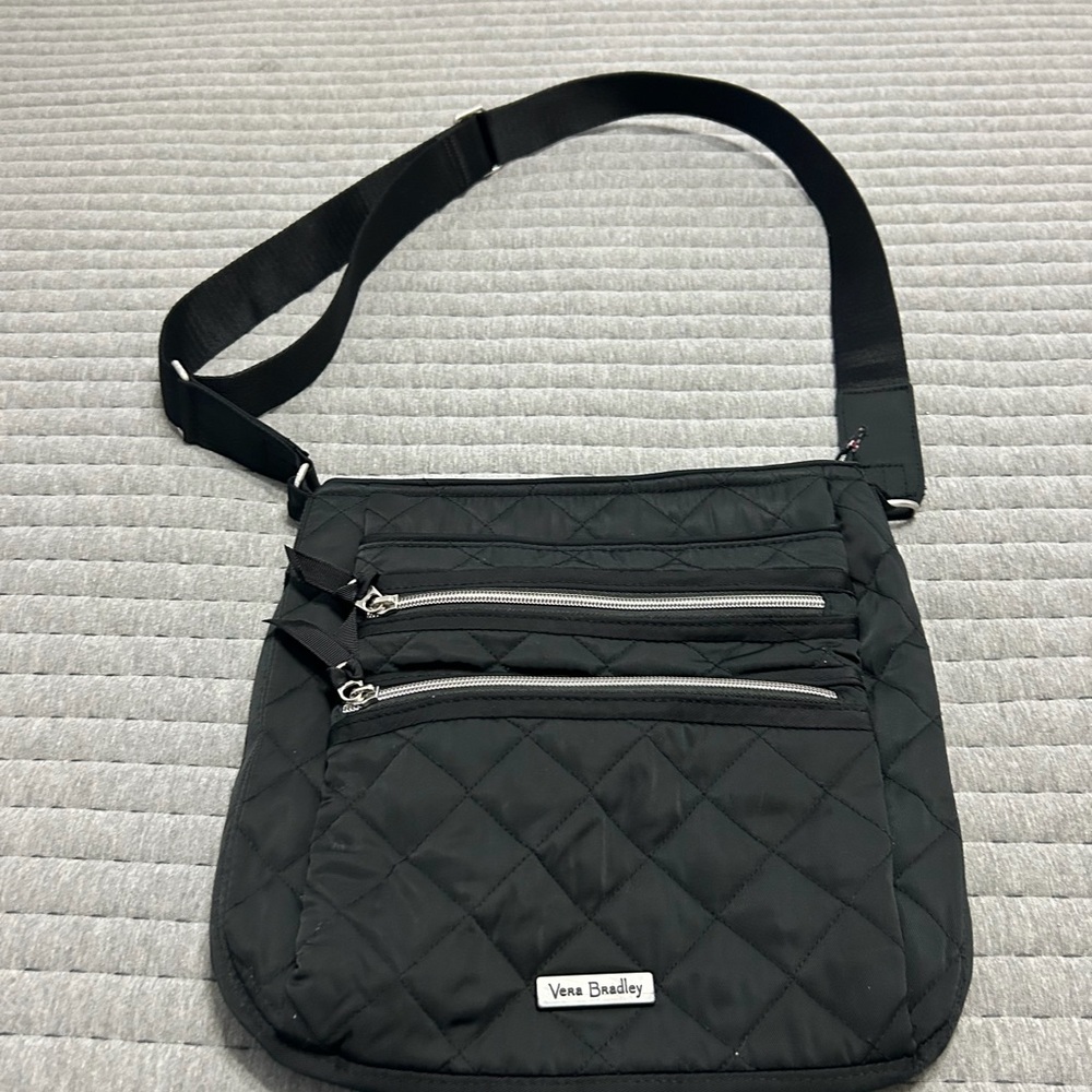 Vera Bradley Black Quilted Crossbody Bag